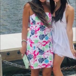 Lilly Pulitzer size 0 strapless dress